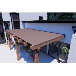 Bâche sur mesure pour pergola bois