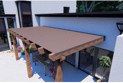 Bâche sur mesure pour pergola bois