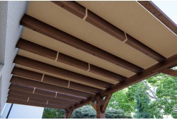 Bâche pour pergola sur mesure en bois