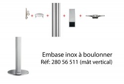 Mât aluminium pour voile d'ombrage