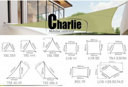 Voile d'ombrage Charlie Mobilier Extérieur