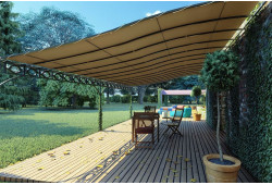 Bâche au mètre pour couverture de pergola en fer forgé