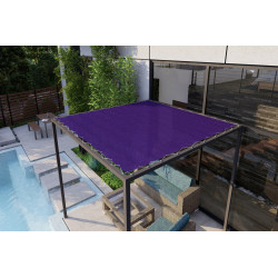 Toile extérieure avec œillets - Charlie - TeXext 185 Royal Purple