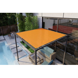 Toile extérieure avec œillets - Charlie - TeXext 215 Orange