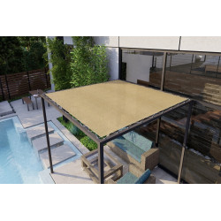 Toile extérieure avec œillets - Charlie - TeXext 704 Desert Sand