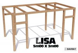 Pergola bois LISA 5m00 X 3m00