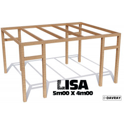 Pergola bois LISA 5m00 X 4m00