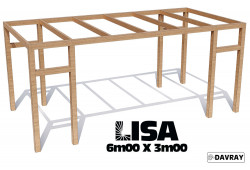 Pergola bois LISA 6m00 X 3m00