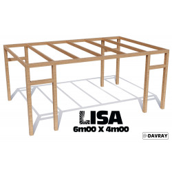 Pergola bois LISA 6m00 X 4m00