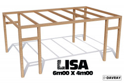 Pergola bois LISA 6m00 X 4m00