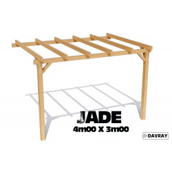 Pergola bois JADE 4m00 X 3m00