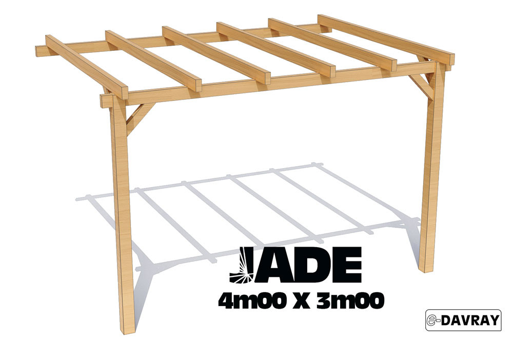 Pergola bois JADE 4m00 X 3m00