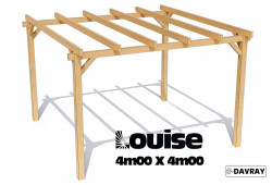 Pergola bois LOUISE 4m00 X 4m00