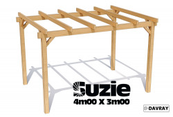 Pergola bois SUZIE 4m00 X 3m00