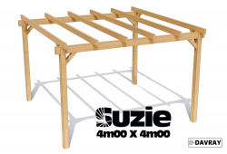 Pergola bois SUZIE 4m00 X 4m00