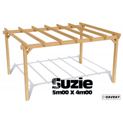 Pergola bois SUZIE 5m00 X 4m00