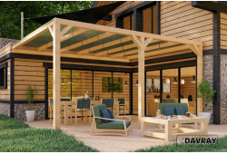 Pergola bois CÔME 6m00 X 3m00