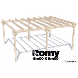 Pergola bois ROMY 6m00 X 5m00