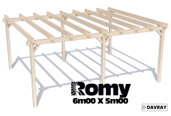 Pergola bois ROMY 6m00 X 5m00