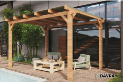 Pergola bois Louise 3m00 X 3m00