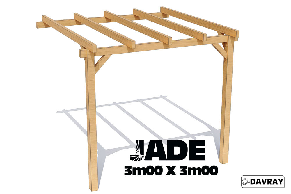 Pergola bois JADE 3m00 X 3m00