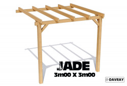 Pergola bois JADE 3m00 X 3m00