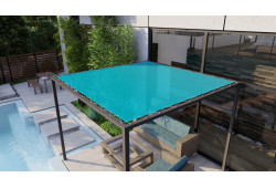 Toile sur mesure avec œillets