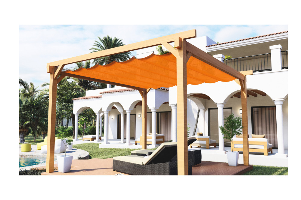 Bâche transparente 7,5 x 4 m - Toile PVC Cristal 1000 g/m² - Multiusages :  serre, protection, jardin, pergola, terrasse