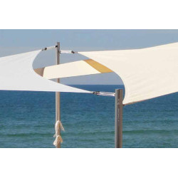 Mât aluminium  pour voile d'ombrage - Hauteur 2m60