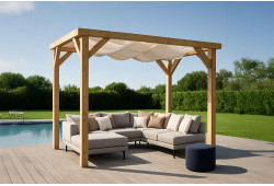 SUNFLOW toile rétractable sur câbles