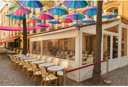 Bâche pour terrasse de restaurant