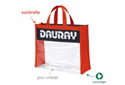 cabas surcyclé en tissu sunbrella 