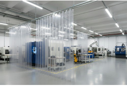 Rideau de séparation atelier transparent