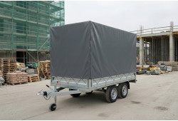 Bâche sur mesure pour remorque de chantier