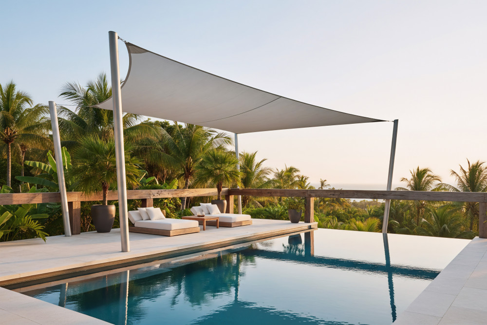 Voile d'ombrage sur mesure