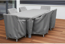 Housse de protection sur mesure pour table et chaises