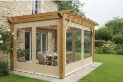 Bâche sur mesure pour terrasse de jardin