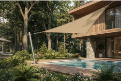 Mât inox 304L pour voile d'ombrage 