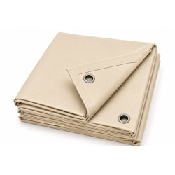 Bâche PVC 5x6 m LAC 640 beige 7458 RAL 1015