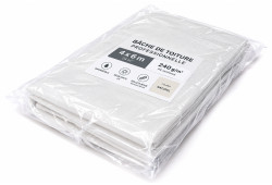 Bâche de toiture PE 4x6 m 240 g/m² coloris Naturel