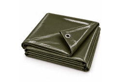 Bâche PVC 3x3 m LAC 650 TEX verte 7345