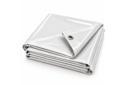 Bâche PVC 5x8 m LAC 650 TEX blanche 887