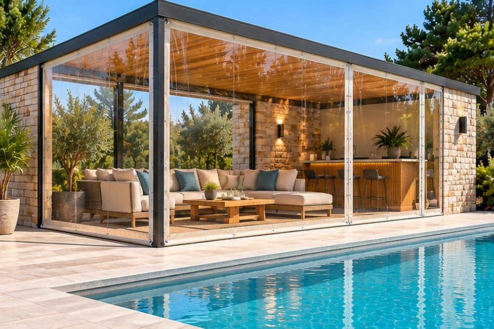 Bâche sur mesure pour terrasse