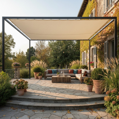 Toiles pergola aux dimensions prédéfinies