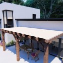 Toiles et bâches sur mesure pour pergola bois