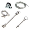 Accessoires de fixation pour voile d'ombrage