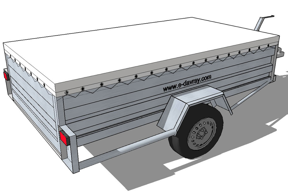bâche sur mesure pour remorque