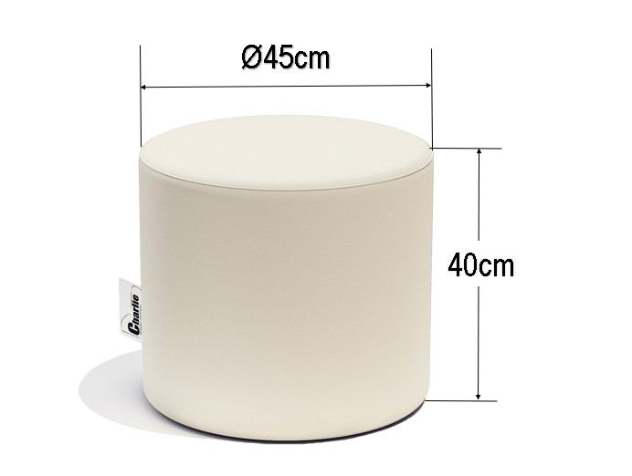 dimensions du pouf pour l'intérieur et l'extérieur petipol