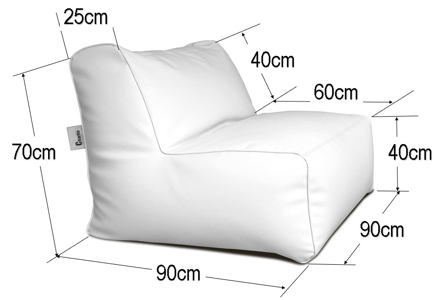 dimensions de la chauffeuse extérieure et intérieure charlie