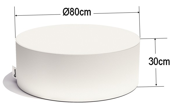 dimensions de la table basse extérieure Jronde